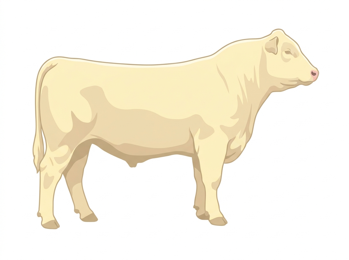 Cream Shorthorn Cross Steer