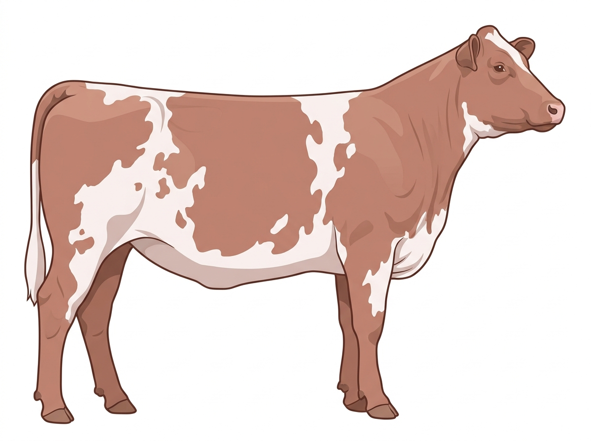 Heavy red roan Shorthorn Cross Heifer