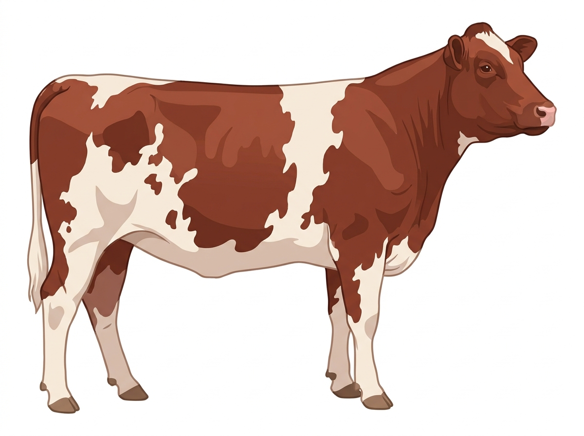 Light red roan Shorthorn Cross Heifer