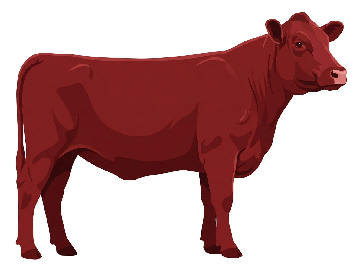 Red Shorthorn Cross Heifer