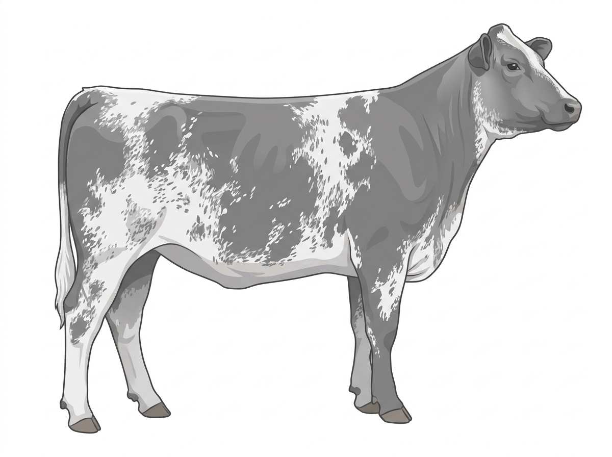 Blue roan Shorthorn Plus Heifer