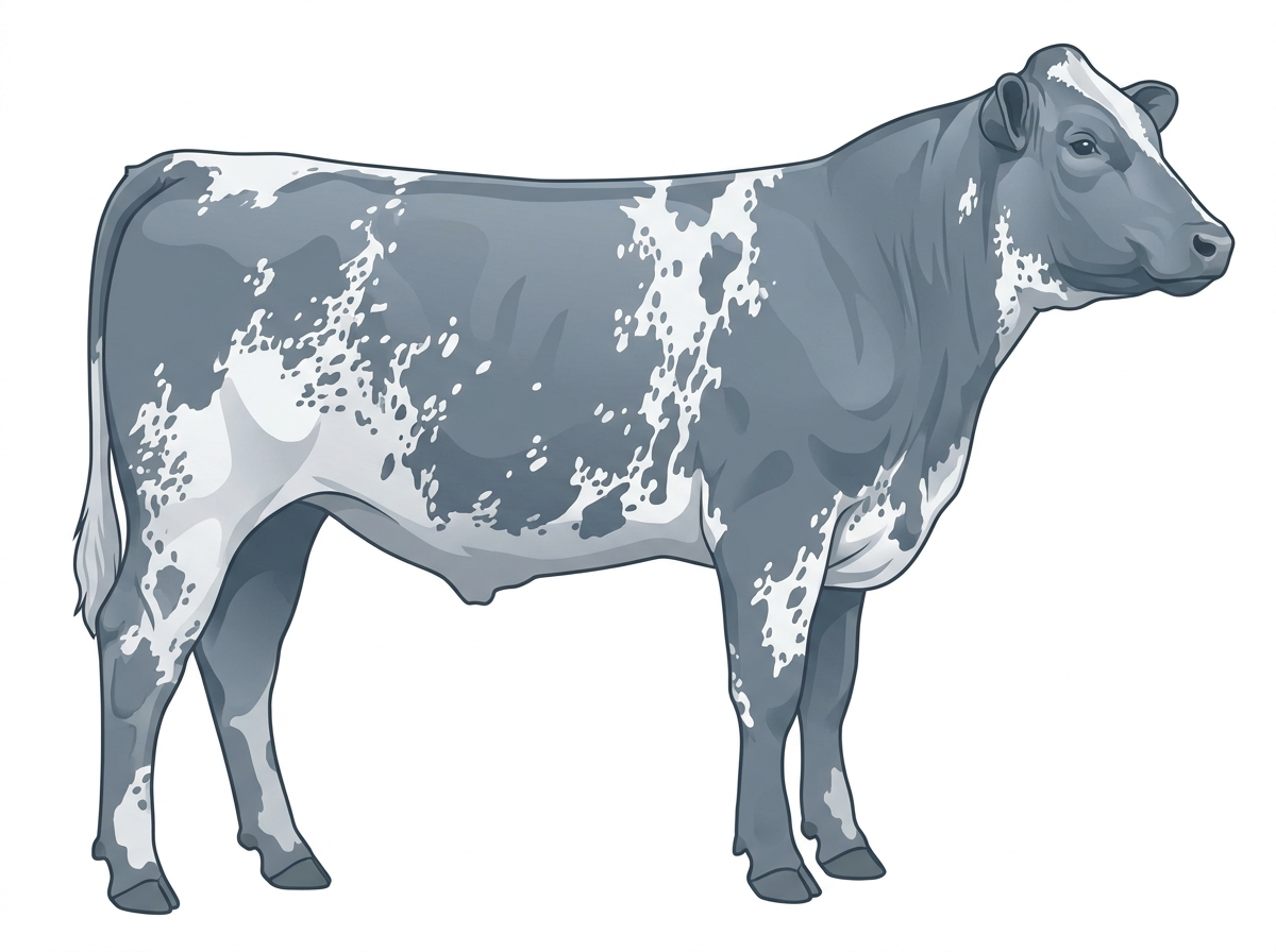 Blue roan Shorthorn Plus Steer