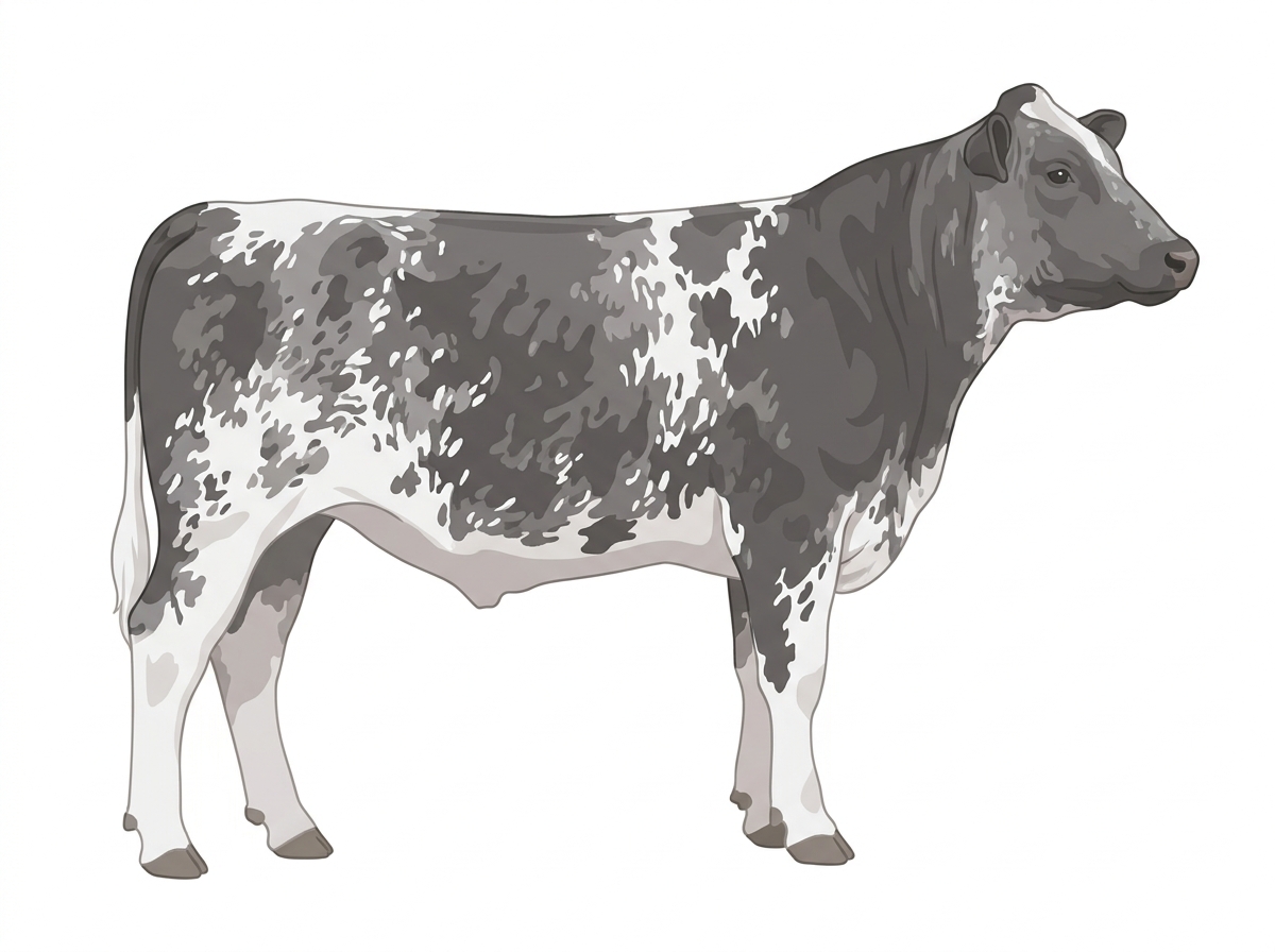 Blue roan Shorthorn Plus Steer