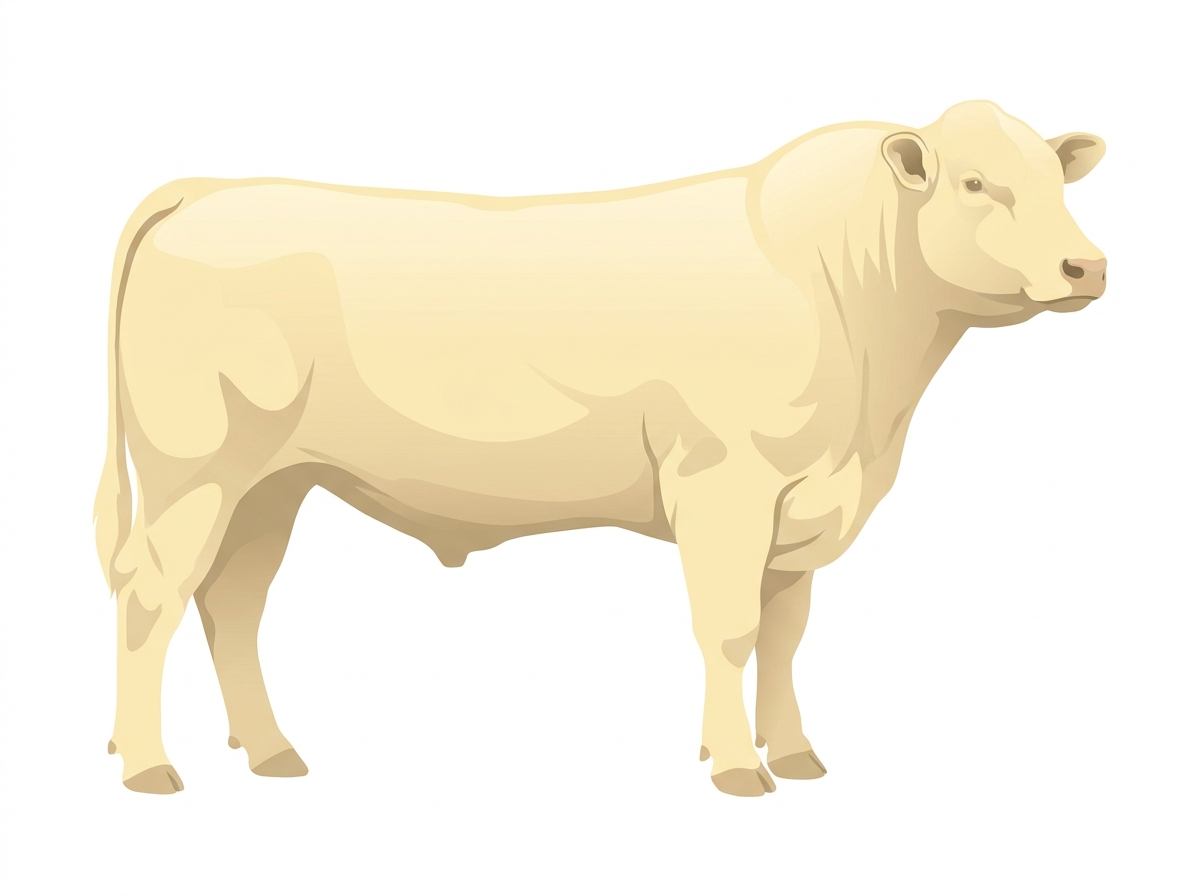 Cream Shorthorn Plus Bull