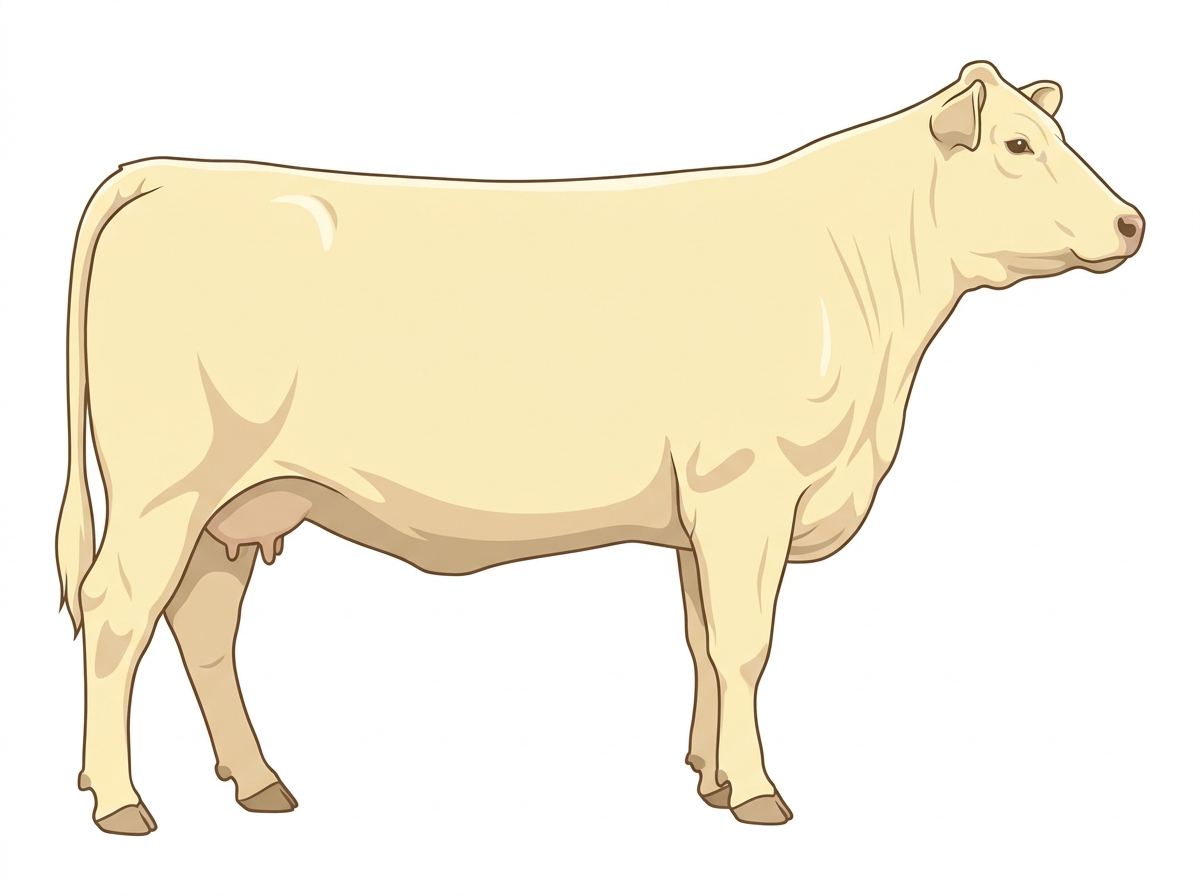 Cream Shorthorn Plus Cow