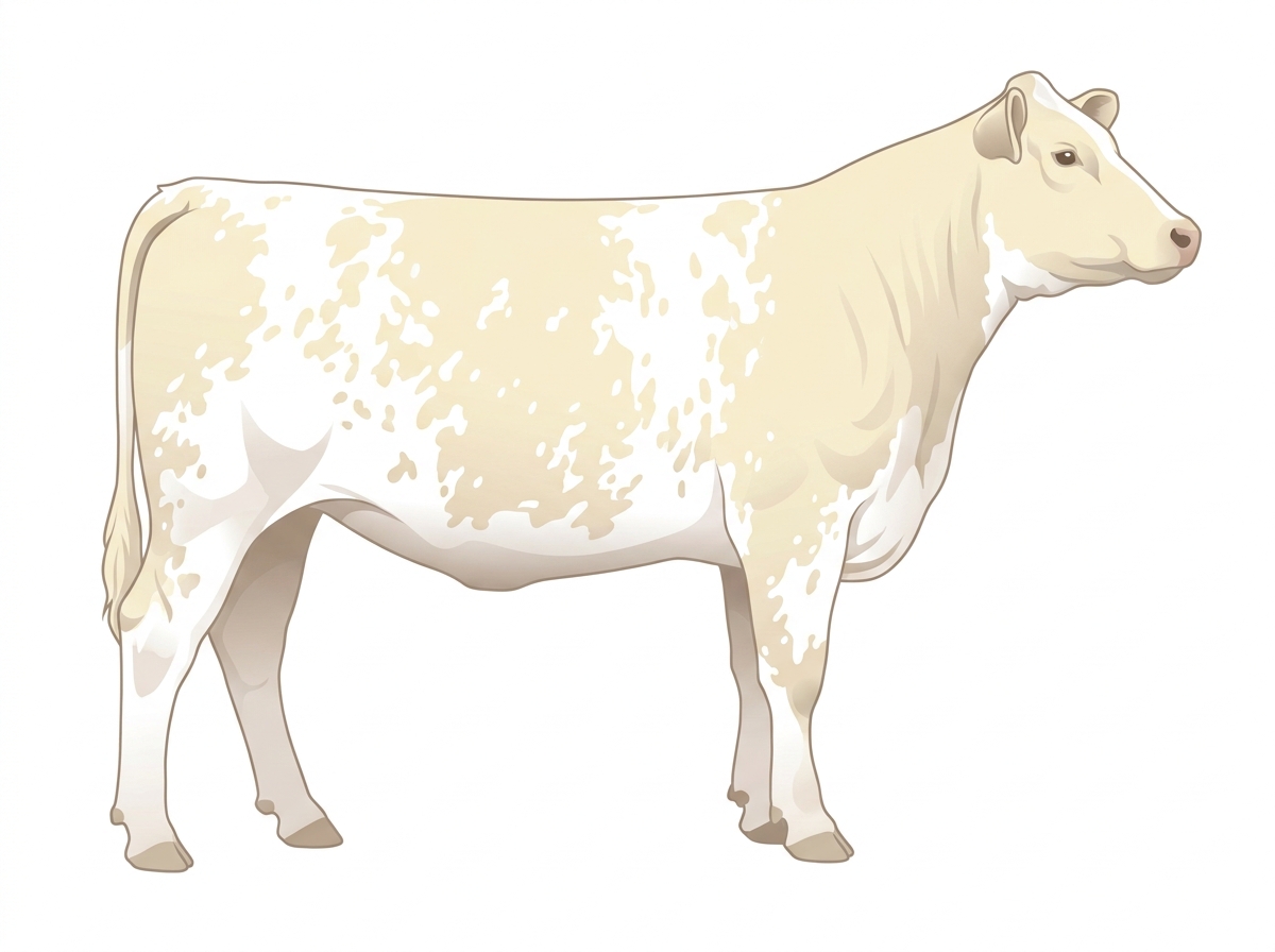 Cream roan Shorthorn Plus Heifer
