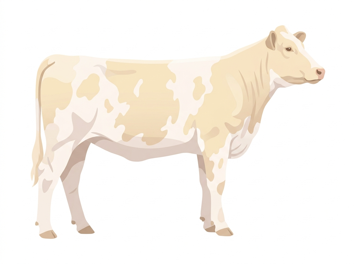 Light cream roan Shorthorn Plus Heifer