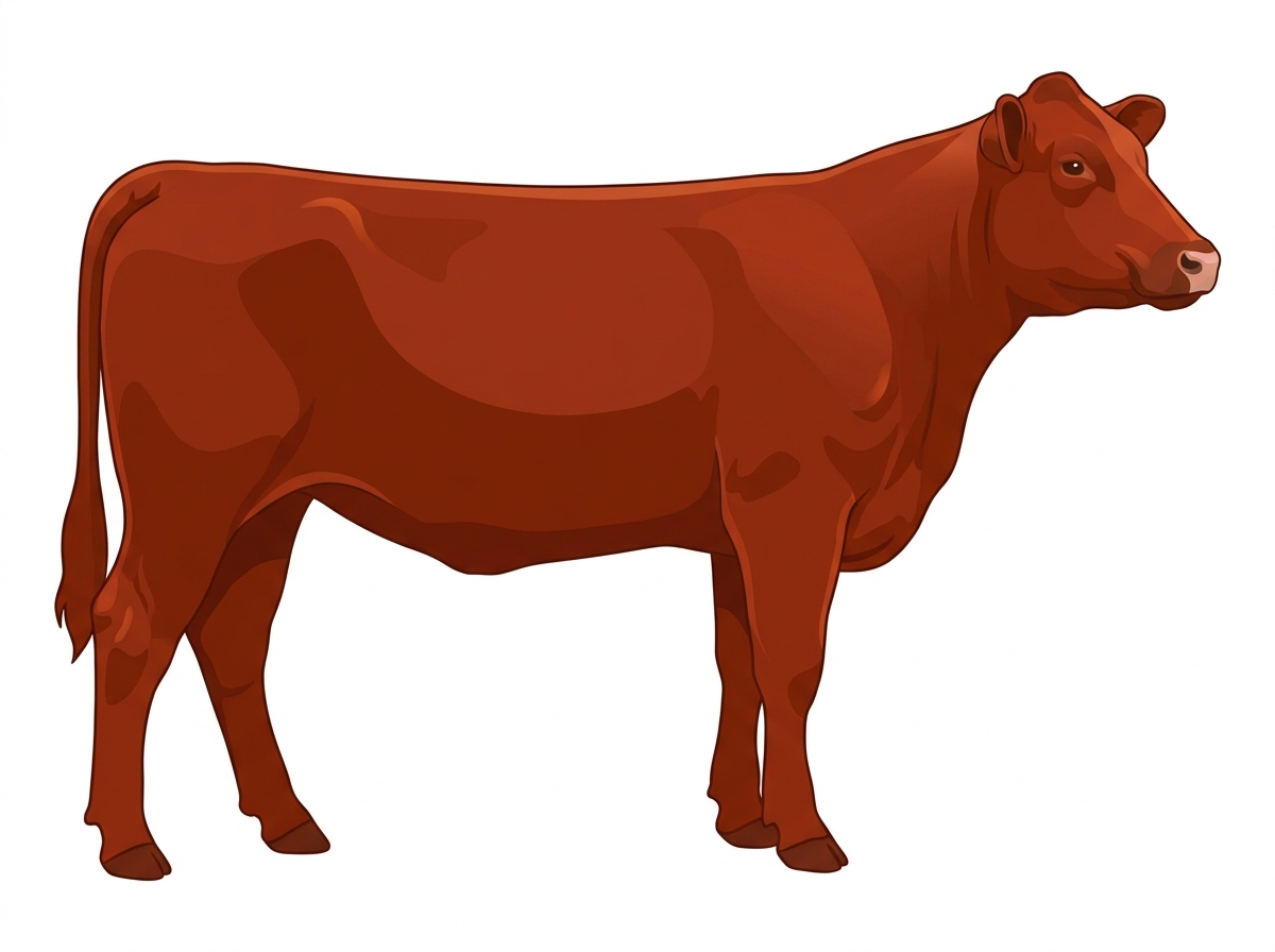 Red Shorthorn Heifer