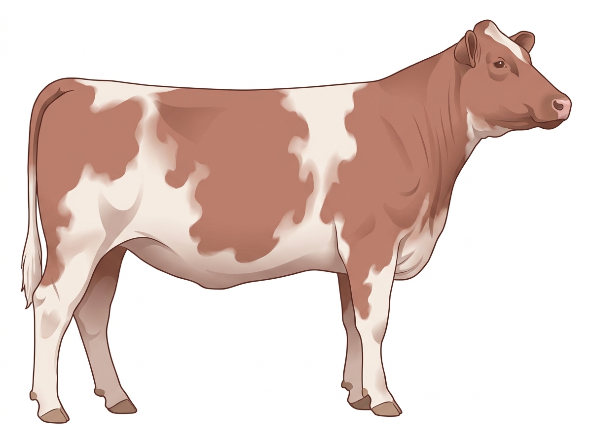 Red roan Shorthorn Heifer
