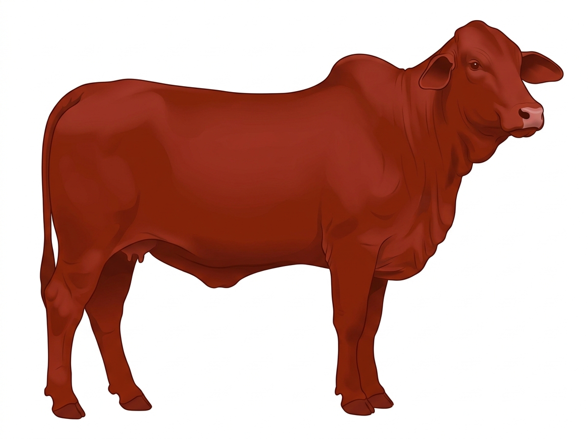 Red Shorthorn x Brahman Cross Heifer