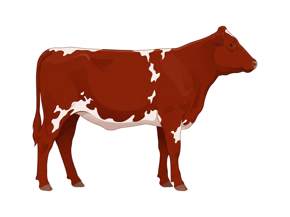 Red Shorthorn x Maine-Anjou Cross Heifer