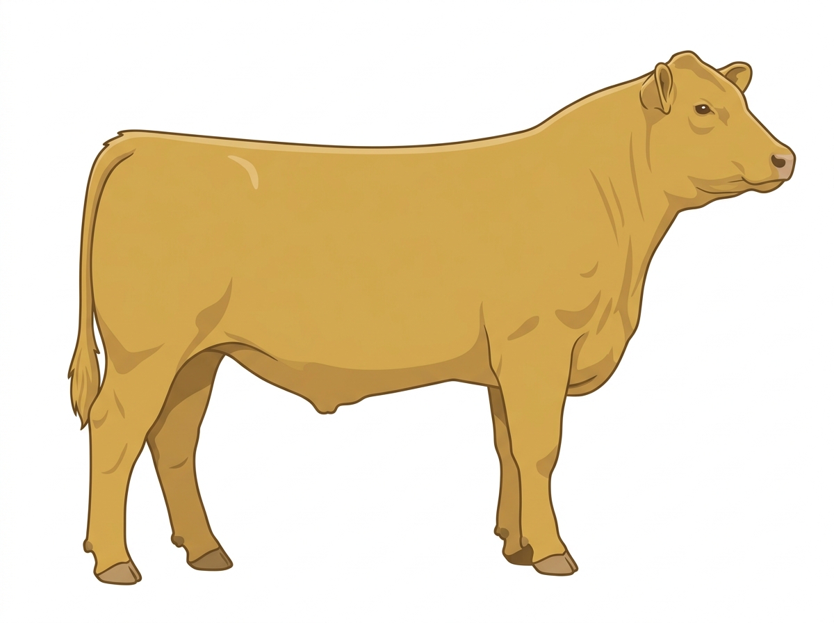 Gold SimAngus Steer