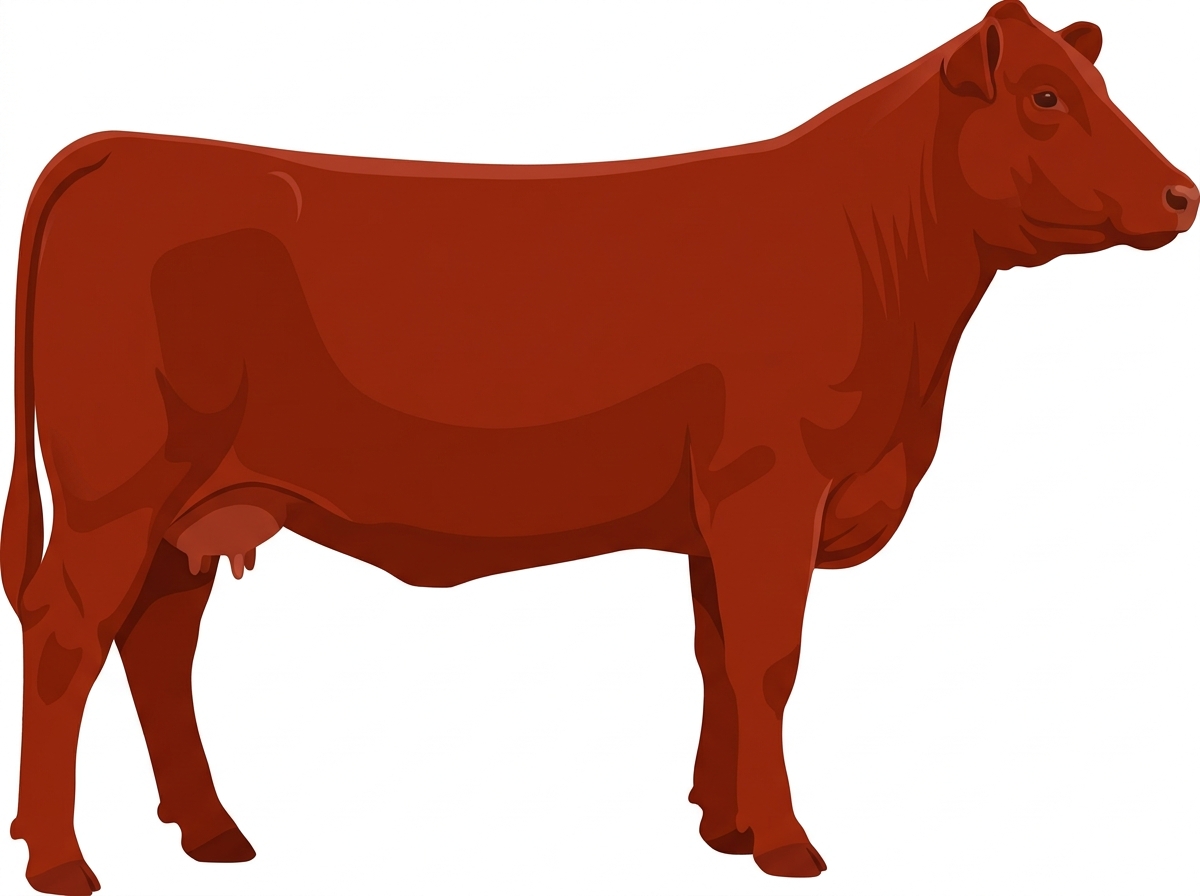 Red SimAngus Cow