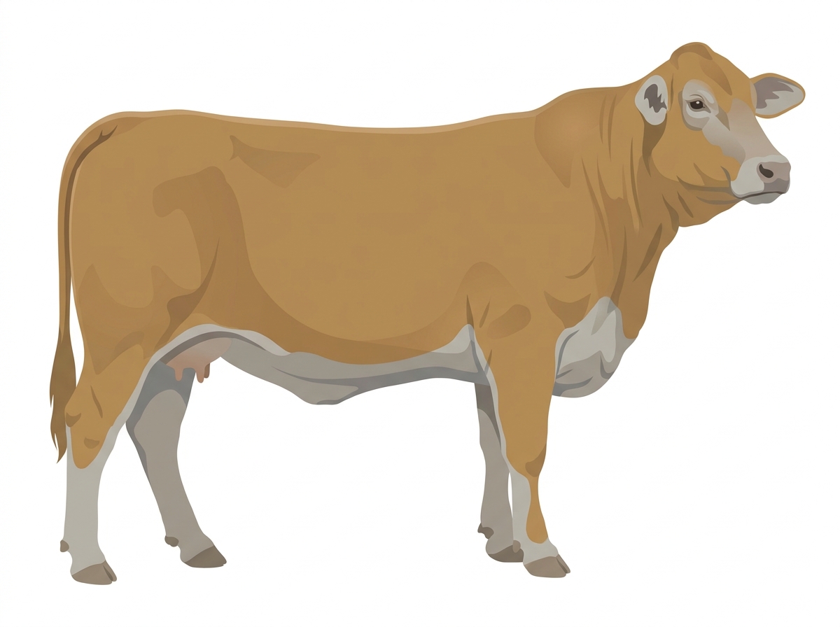Tan Simbrah Cow