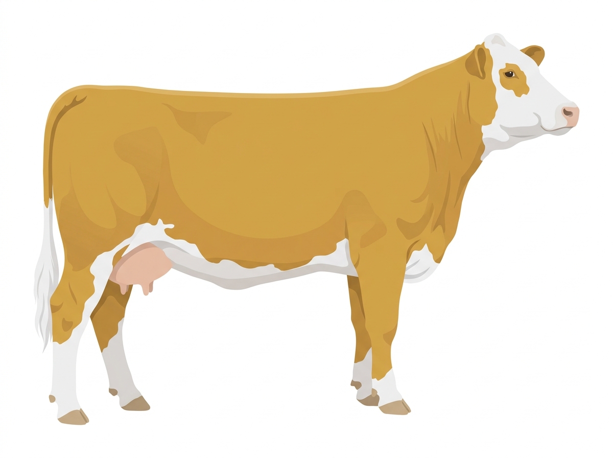 Gold Simmental Cross Cow