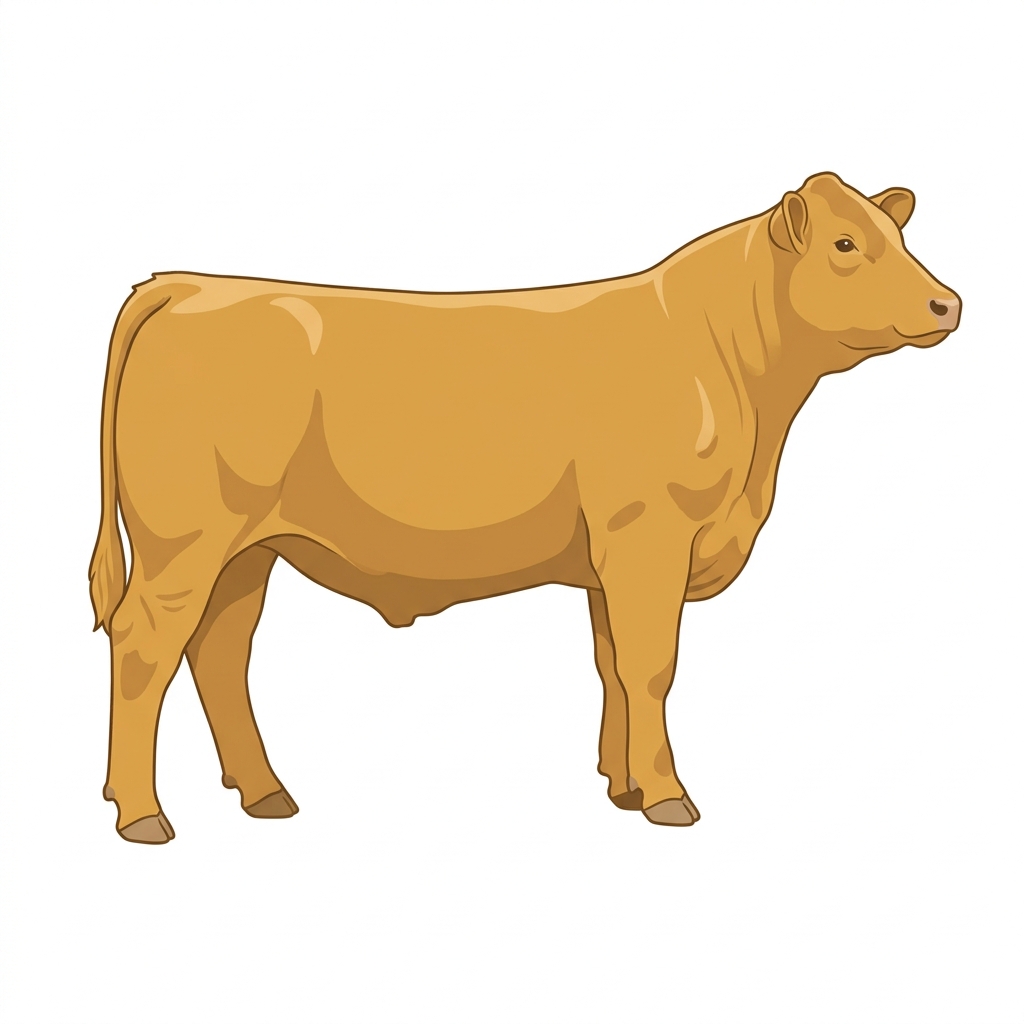 Gold Simmental Cross Steer