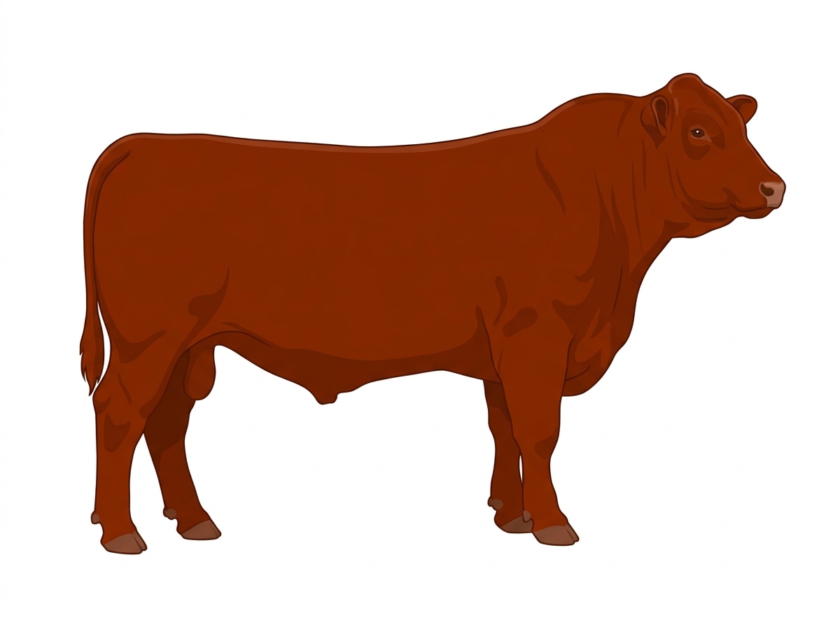 Red Simmental Cross Bull