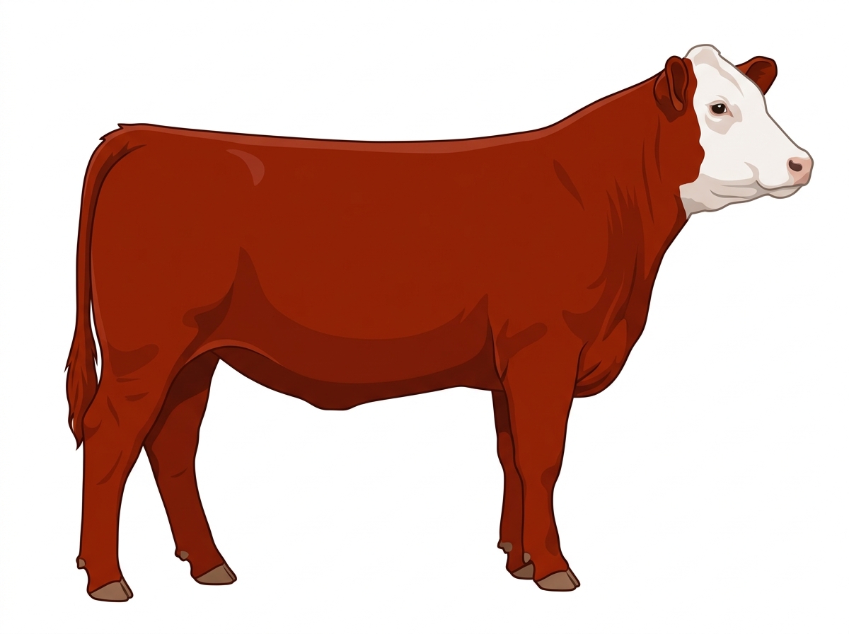Red with white face Simmental Cross Heifer