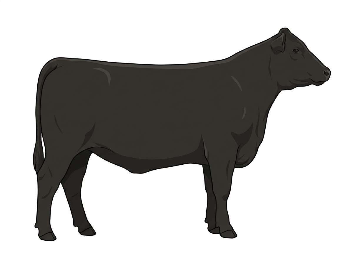 Black Simmental x Angus Cross Heifer