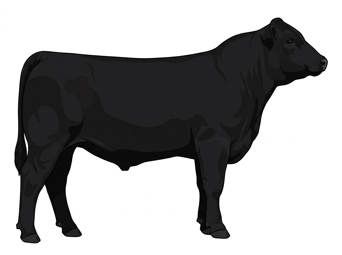 Black Simmental x Angus Cross Steer