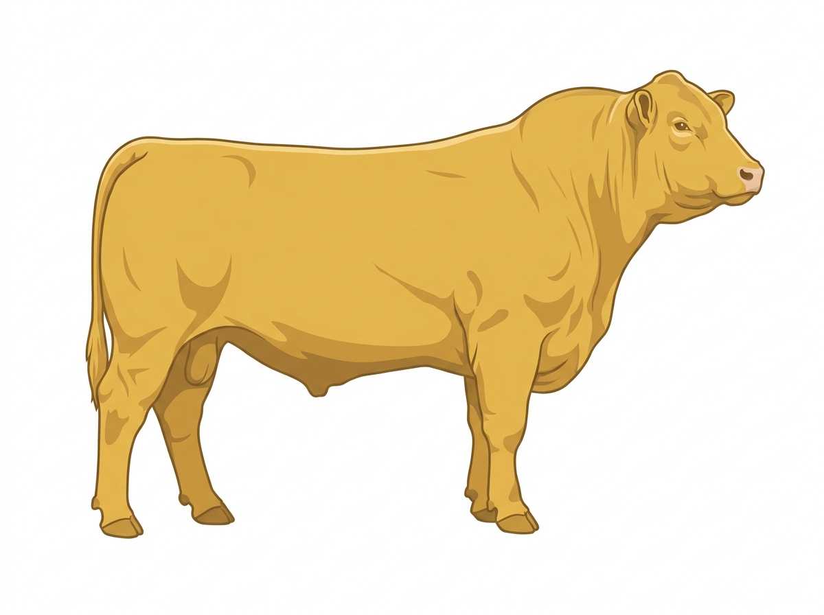 Gold Simmental x Angus Cross Bull