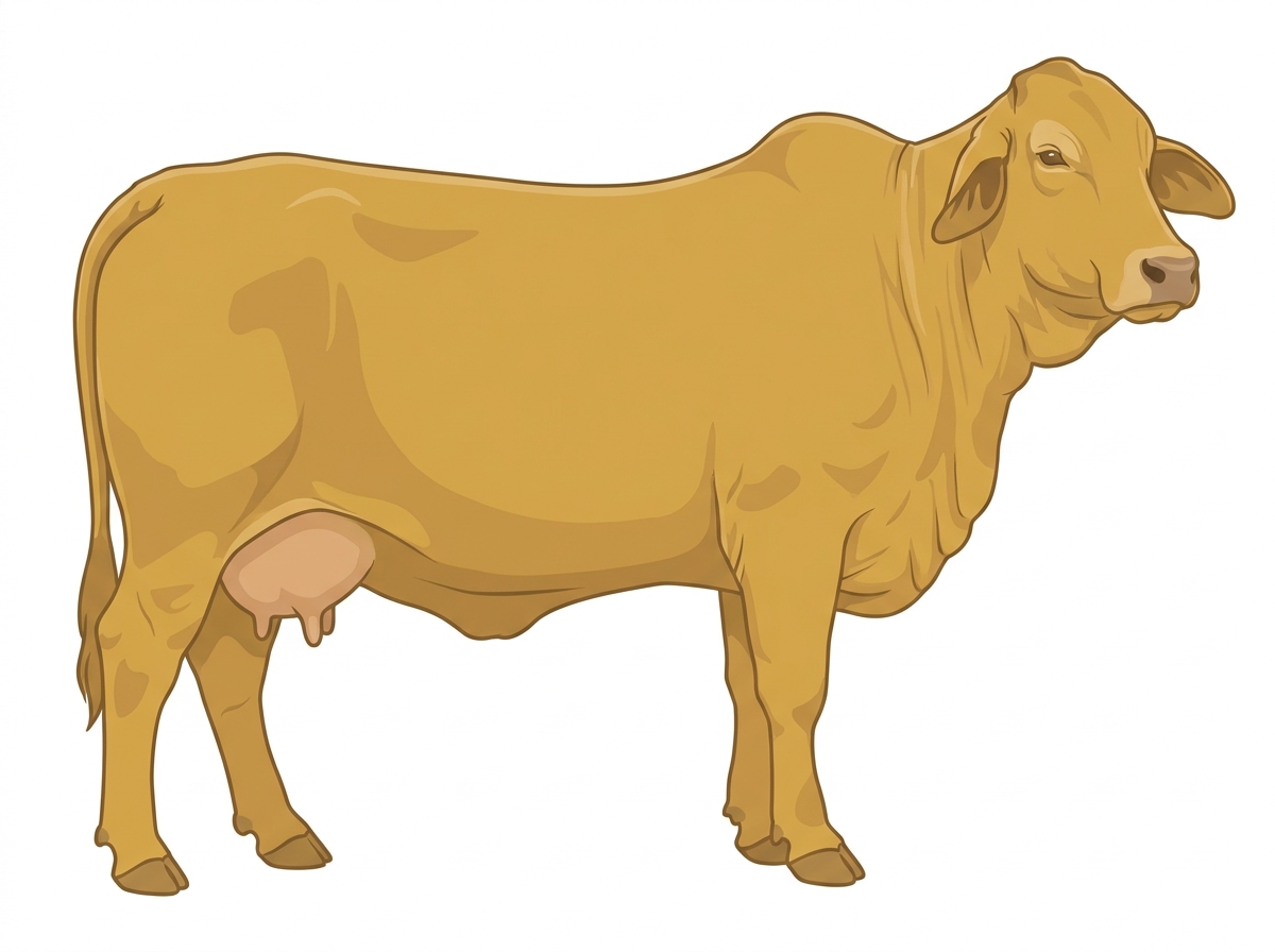 Gold Simmental x Brahman Cross Cow