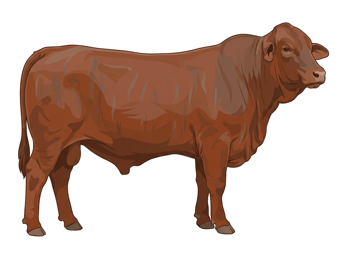 Gray faint brindle Simmental x Brahman Cross Bull