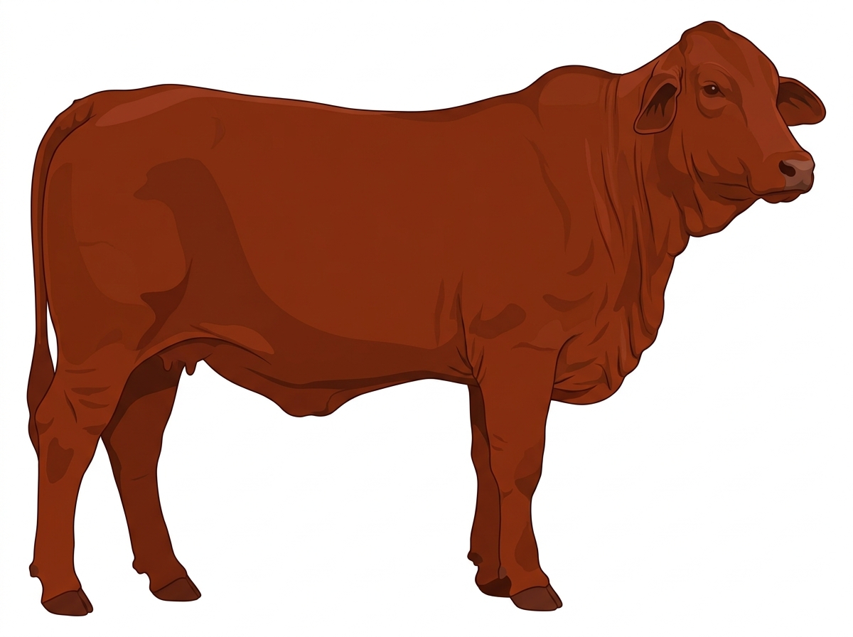 Red Simmental x Brahman Cross Heifer