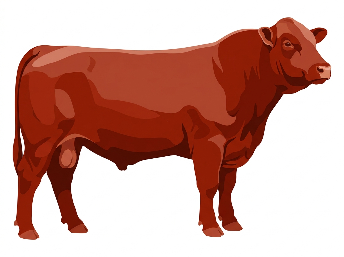 Red Simmental x Gelbvieh Cross Bull