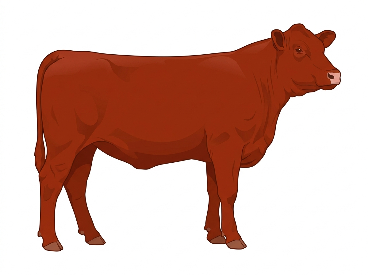Red Simmental x Shorthorn Cross Heifer