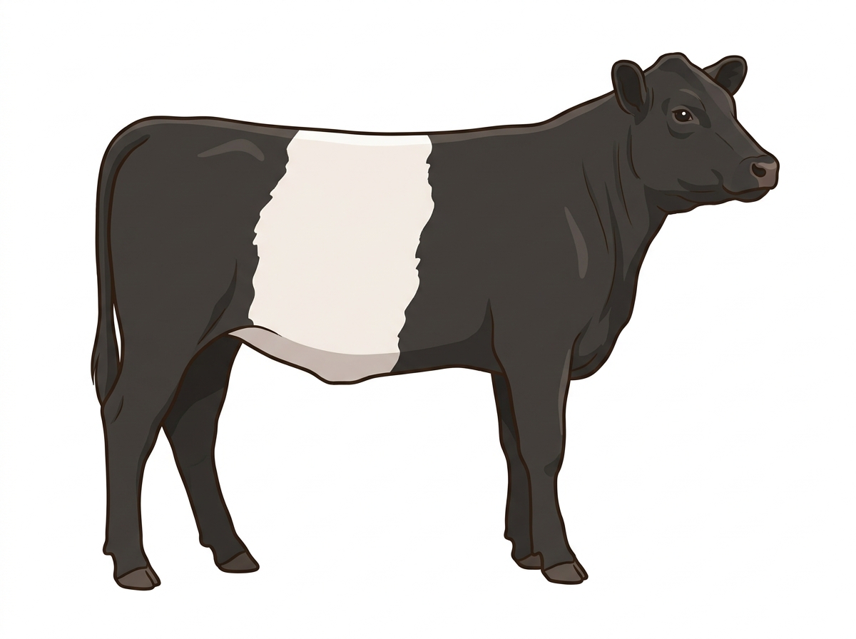 One Belted Galloway Heifer
