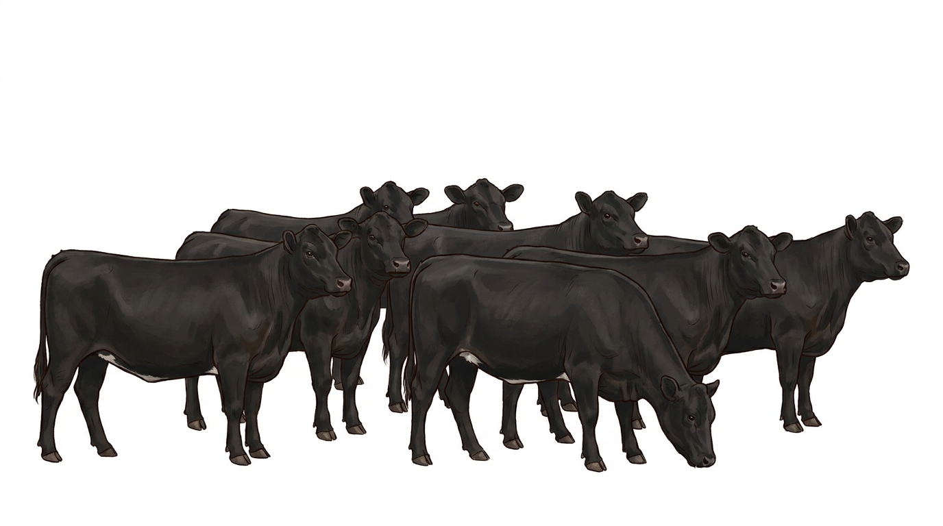 Ten Angus Heifers