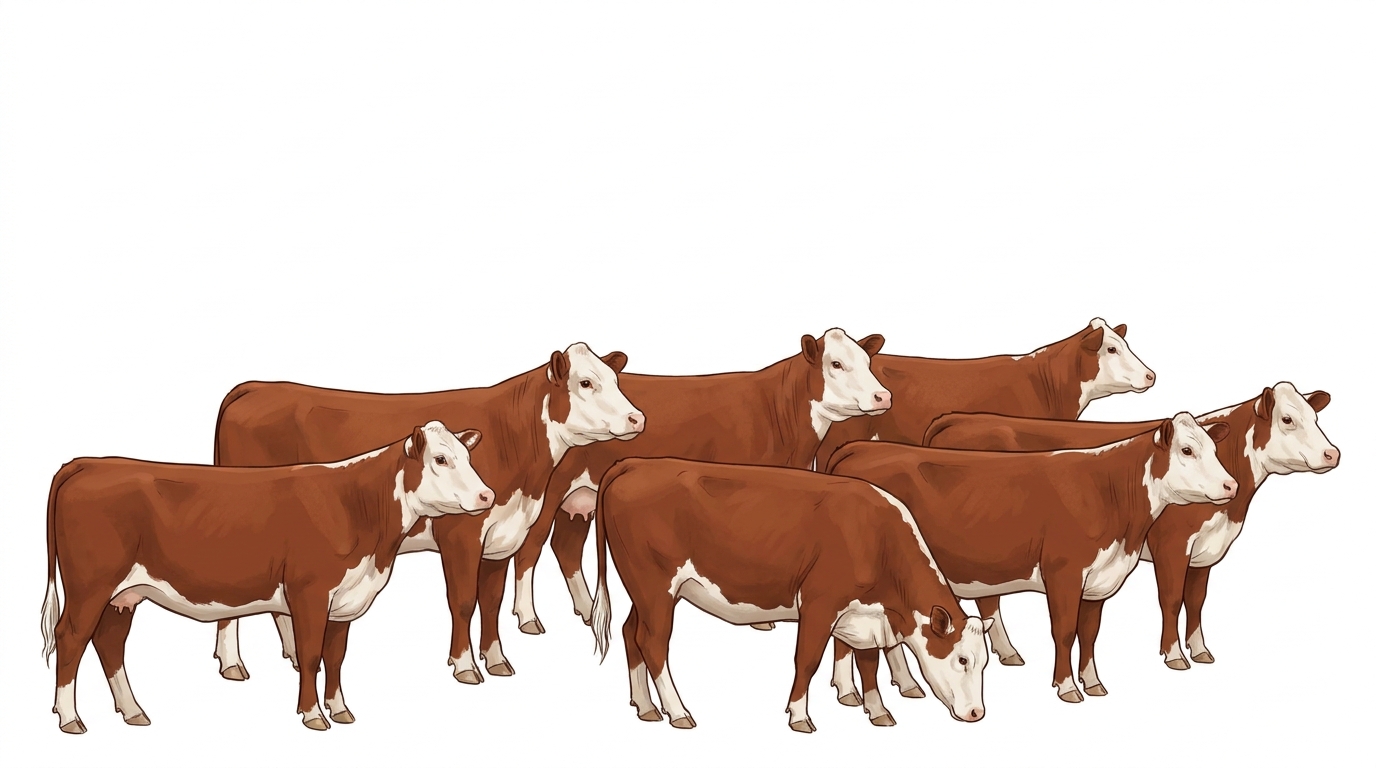 Ten Hereford Heifers