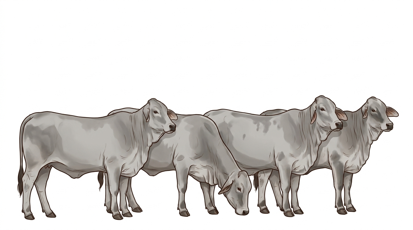 Five Brahman Heifers